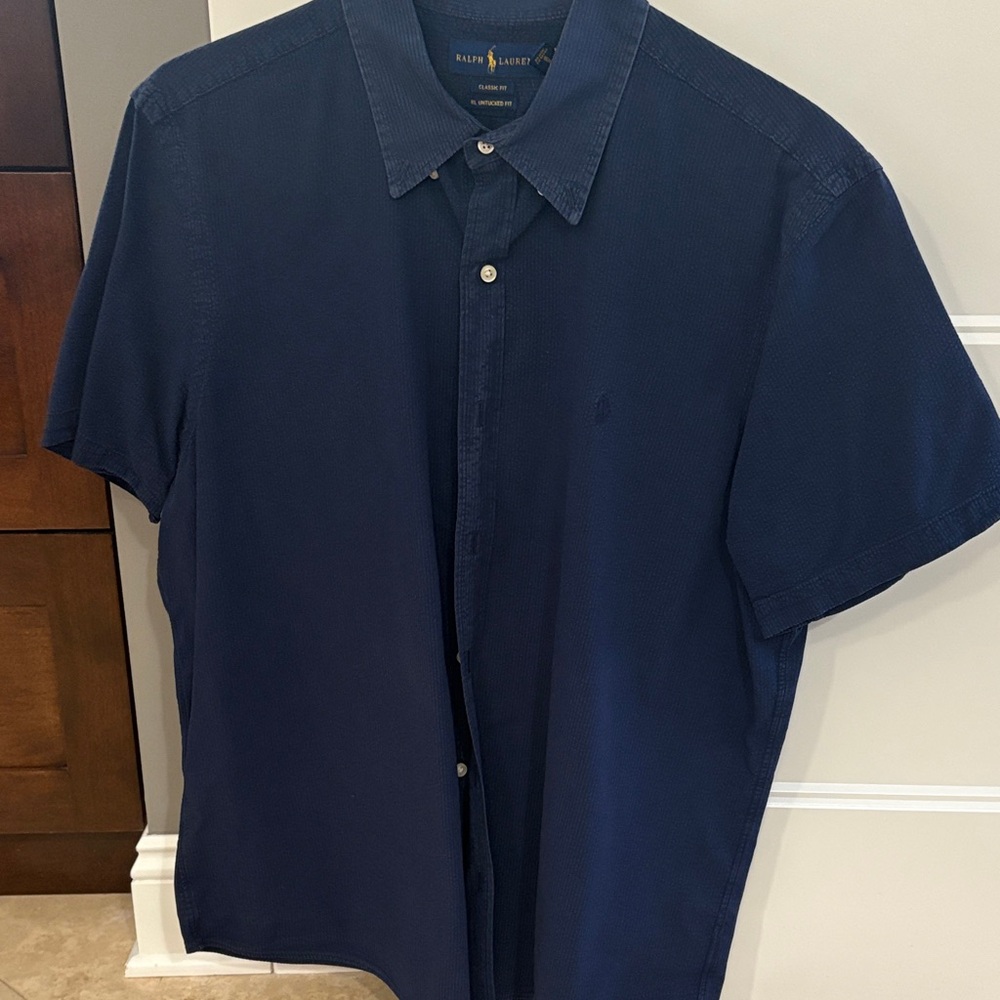 Ralph Lauren Dark Blue Casual Button Down Shirt